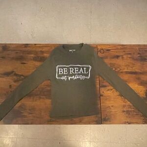 Olive Long Sleeve Graphic Tee